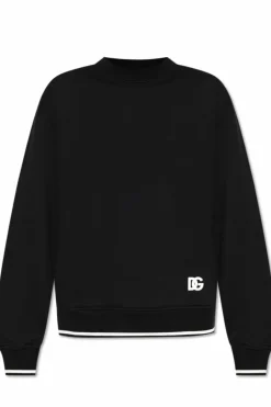 Dolce & Gabbana CZARNY Bluza z nadrukiem