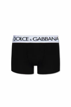 Dolce & Gabbana CZARNY Bokserki z logo