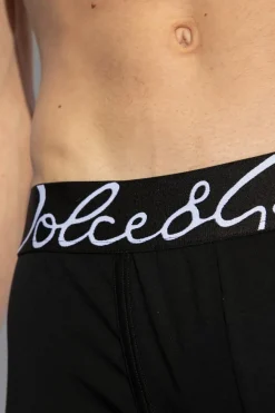 Dolce & Gabbana CZARNY Bokserki z logo