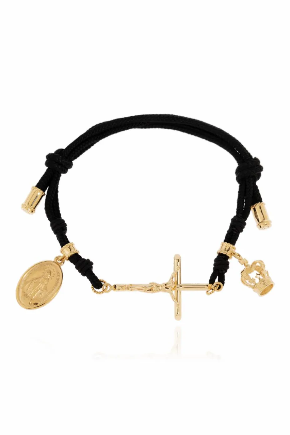 Dolce & Gabbana CZARNY Bransoleta z zawieszkami