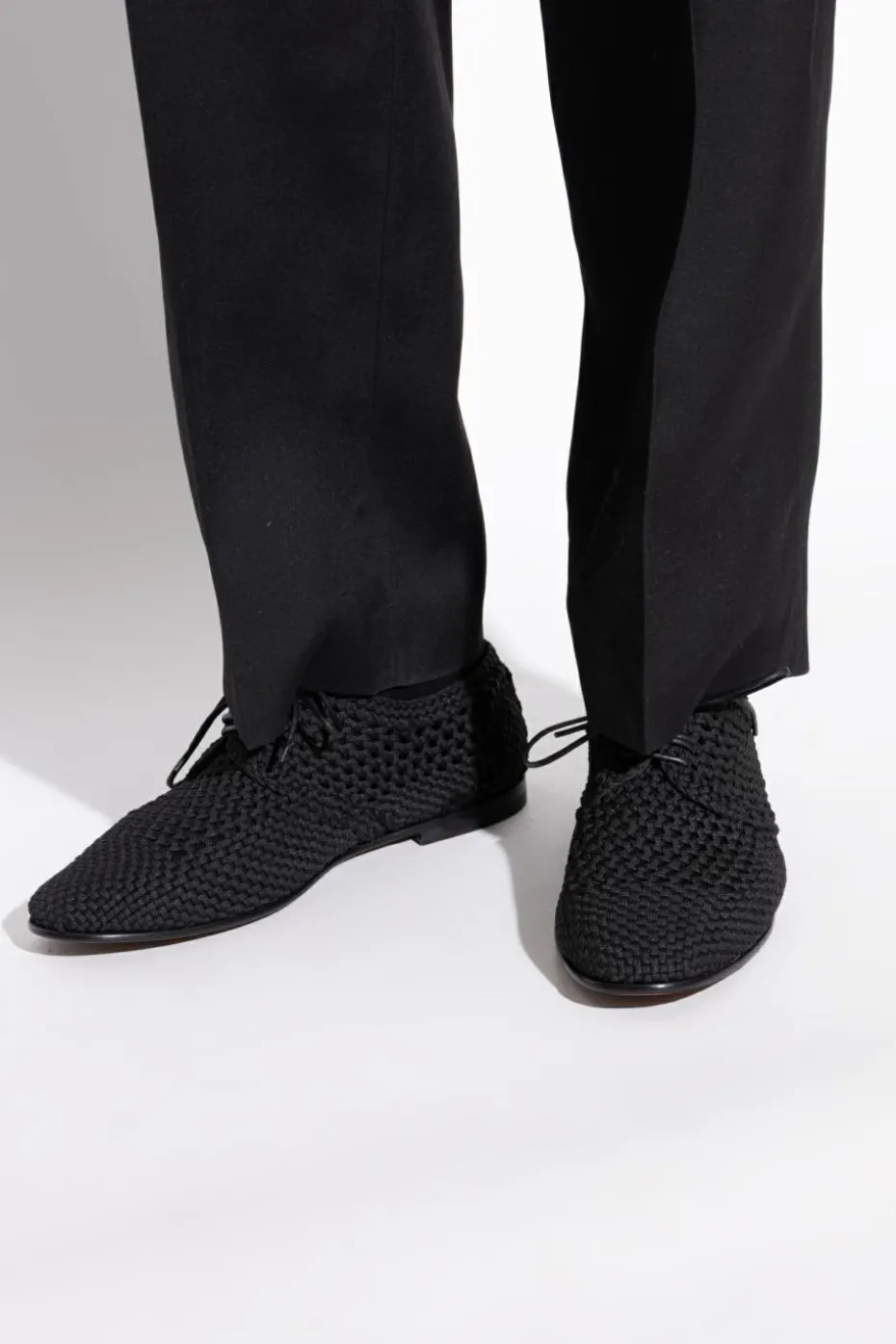 Dolce & Gabbana CZARNY Buty z dekoracyjnym splocie