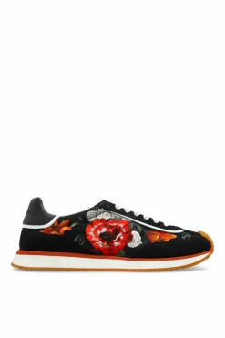 Dolce & Gabbana CZARNY Buty sportowe z motywem kwiatowym