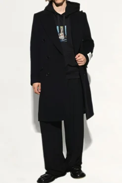 Dolce & Gabbana CZARNY Dwurzędowy płaszcz ‘RE-EDITION F/W 1995’