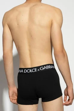 Dolce & Gabbana CZARNY Dwupak bokserek z logo