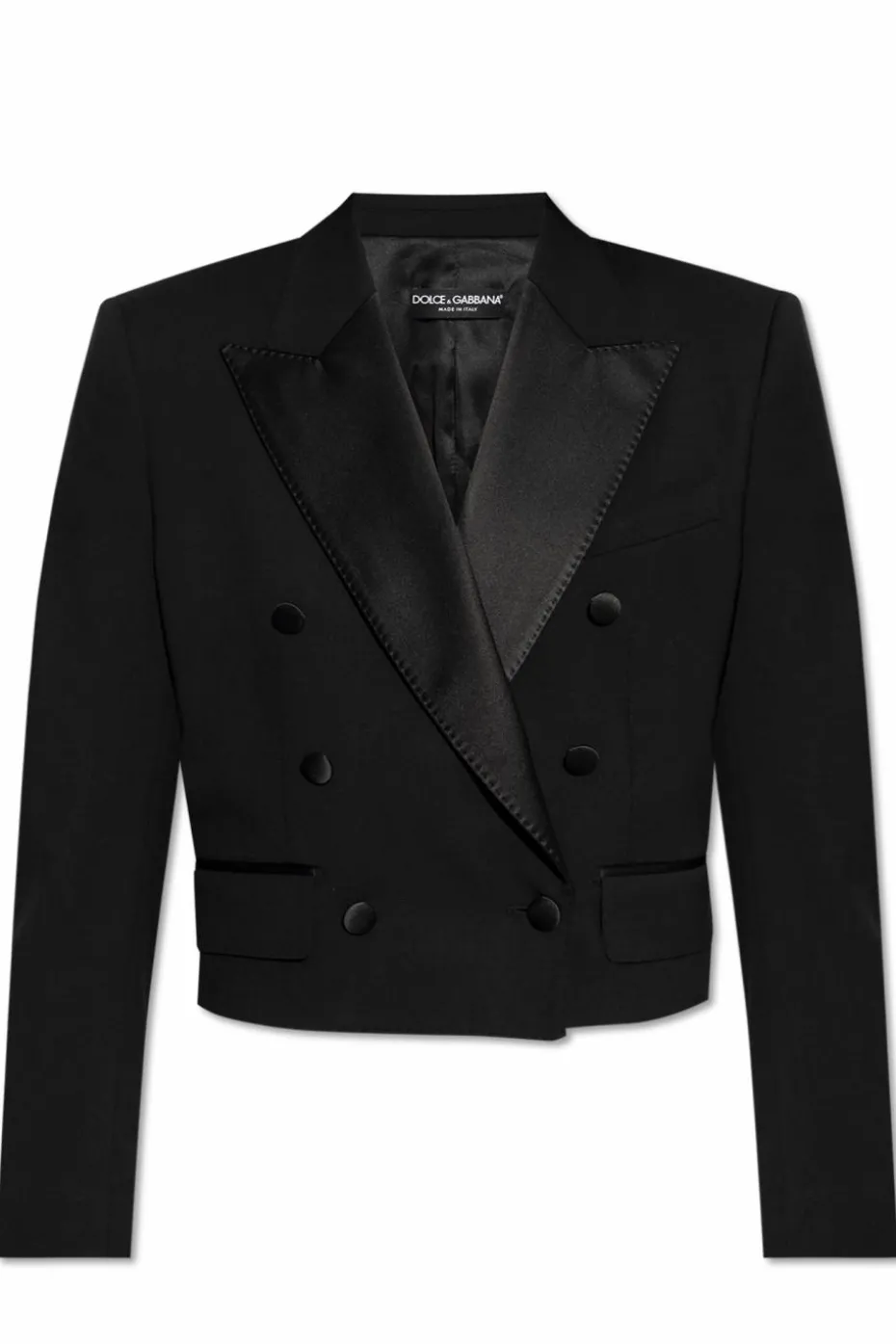 Dolce & Gabbana CZARNY Dwurzędowa marynarka