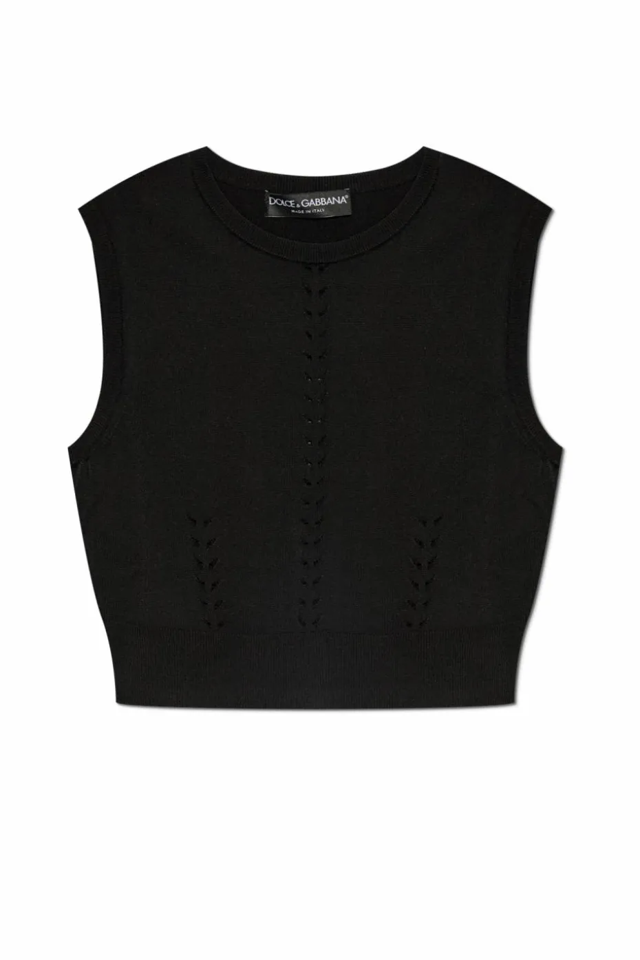 Dolce & Gabbana CZARNY Dzianinowy top