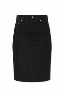 Dolce & Gabbana CZARNY Jeansowa spódnica