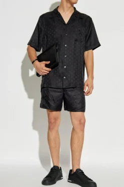 Dolce & Gabbana CZARNY Jedwabne szorty