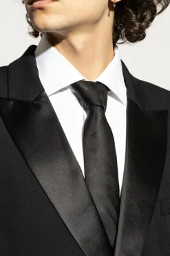 Dolce & Gabbana CZARNY Jedwabny krawat