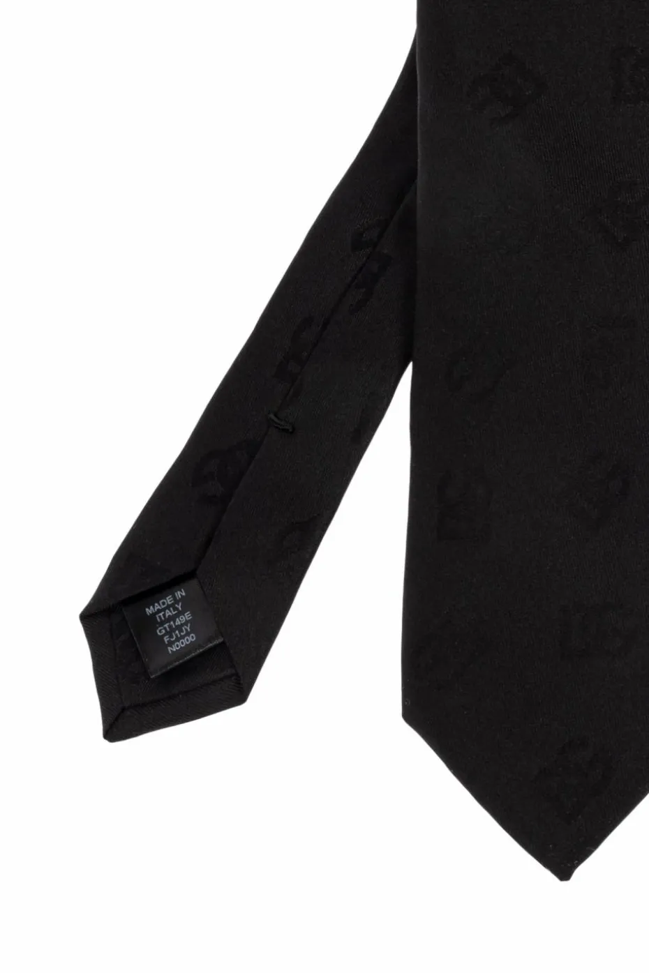 Dolce & Gabbana CZARNY Jedwabny krawat
