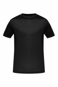 Dolce & Gabbana CZARNY Jedwabny t-shirt
