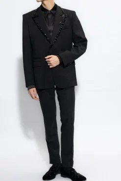 Dolce & Gabbana CZARNY Jedwabna koszula