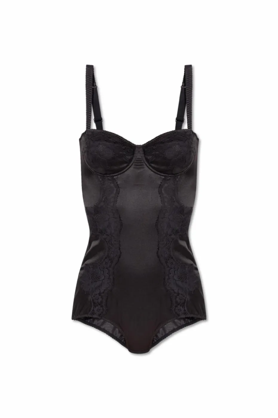 Dolce & Gabbana CZARNY Jedwabne body