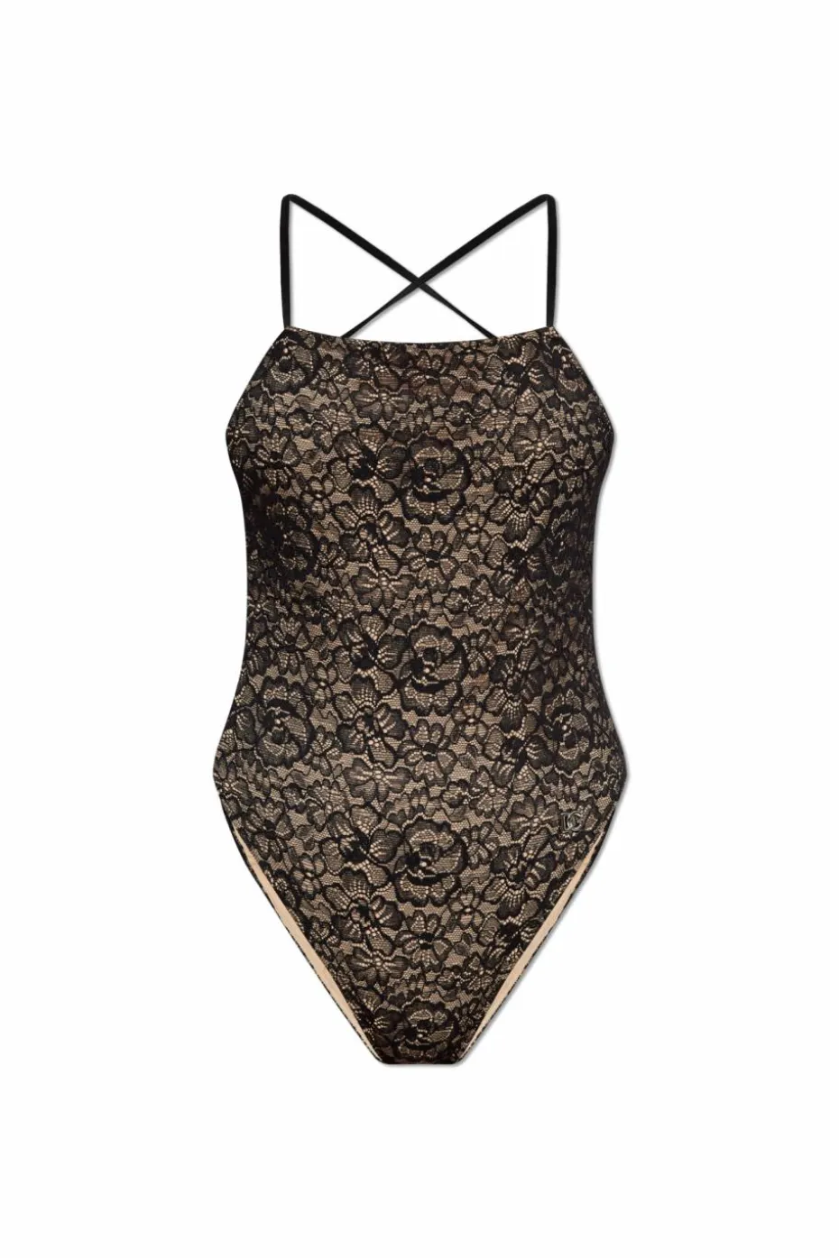 Dolce & Gabbana CZARNY Jednoczęściowy kostium kąpielowy