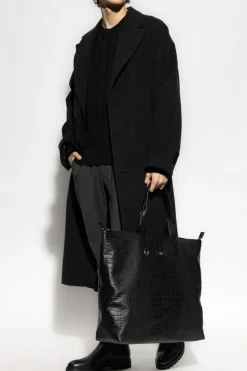 Dolce & Gabbana CZARNY Jedwabny sweter z monogramem