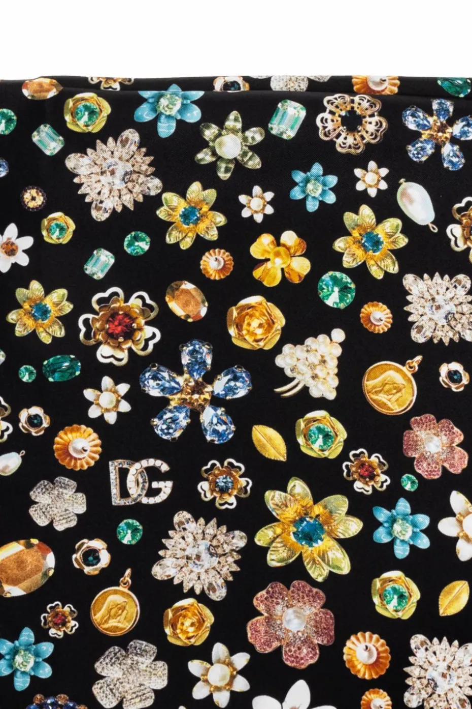 Dolce & Gabbana CZARNY Jedwabna chusta