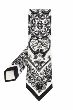 Dolce & Gabbana CZARNY Jedwabny krawat