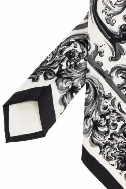 Dolce & Gabbana CZARNY Jedwabny krawat