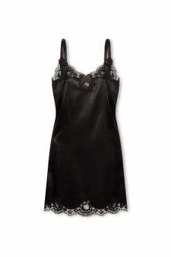 Dolce & Gabbana CZARNY Jedwabna koszula nocna