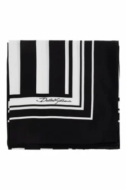 Dolce & Gabbana CZARNY Jedwabna chusta