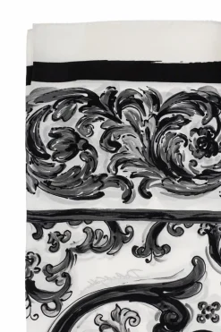 Dolce & Gabbana CZARNY Jedwabna chusta