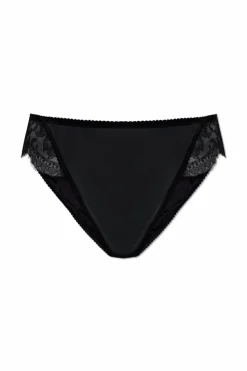 Dolce & Gabbana CZARNY Jedwabne figi