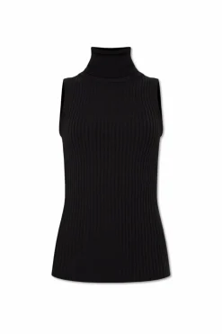 Dolce & Gabbana CZARNY Kamizelka z golfem