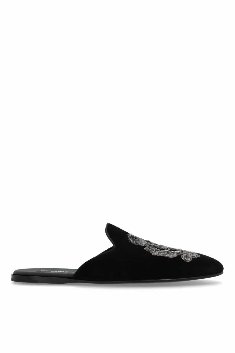 Dolce & Gabbana CZARNY Klapki z logo