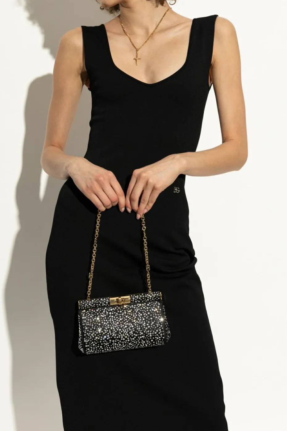 Dolce & Gabbana CZARNY Kopertówka `Marlene Medium`