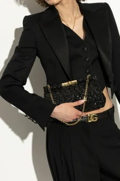 Dolce & Gabbana CZARNY Kopertówka `Marlene Medium`