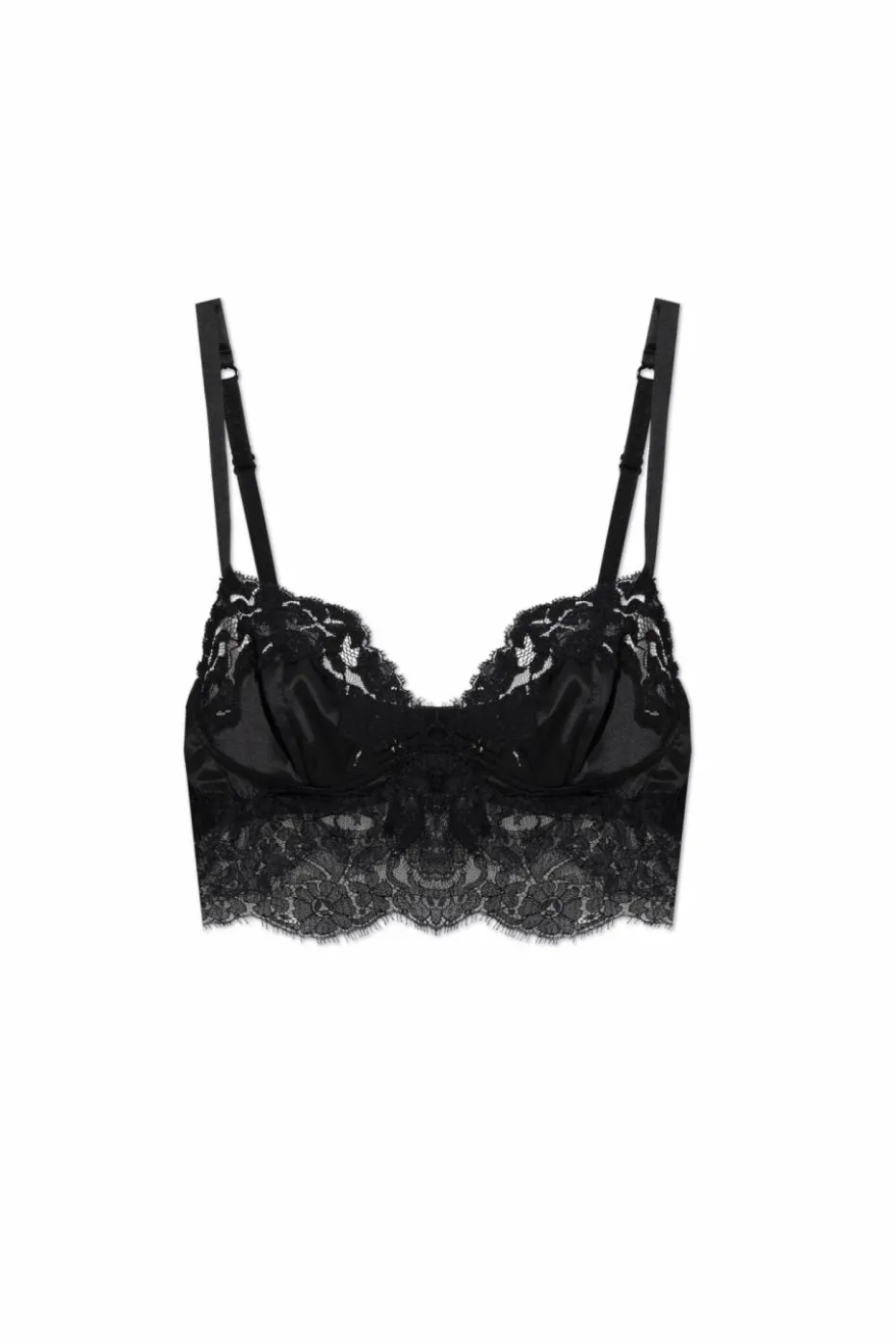 Dolce & Gabbana CZARNY Koronkowy biustonosz