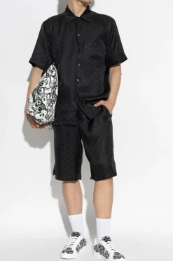 Dolce & Gabbana CZARNY Koszula z monogramem