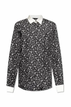 Dolce & Gabbana CZARNY Koszula z motywem kwiatowym