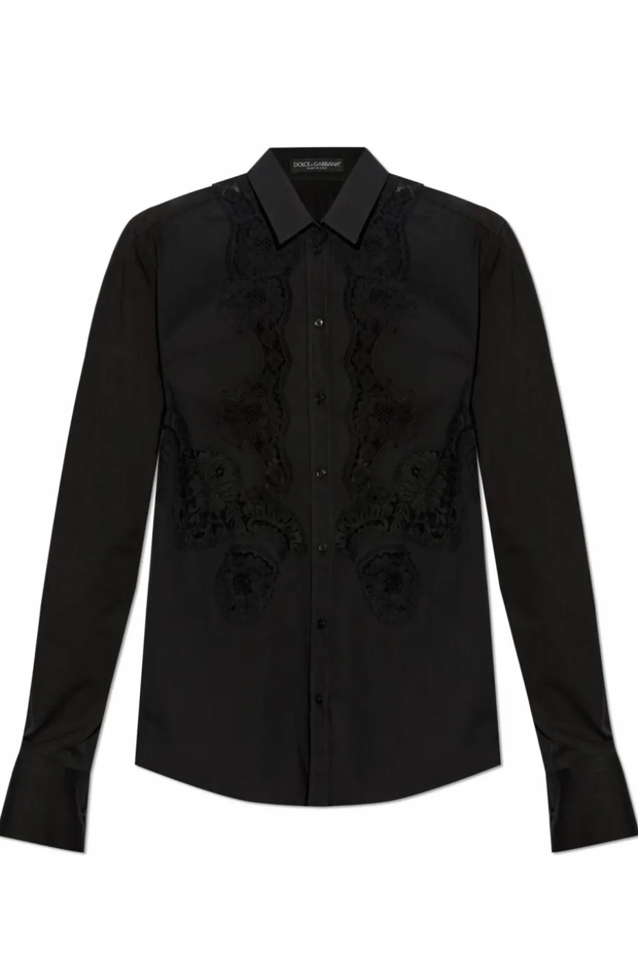 Dolce & Gabbana CZARNY Koszula z koronką