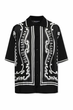 Dolce & Gabbana CZARNY Koszula z krótkimi rękawami