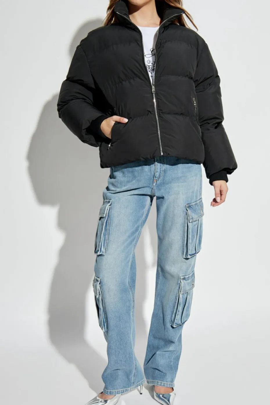 Dolce & Gabbana CZARNY Kurtka puchowa
