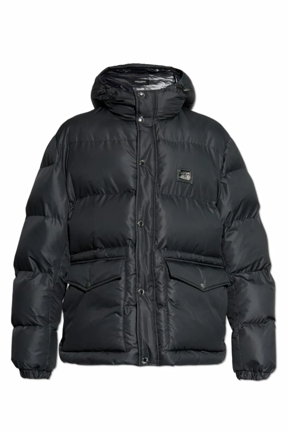 Dolce & Gabbana CZARNY Kurtka z kapturem