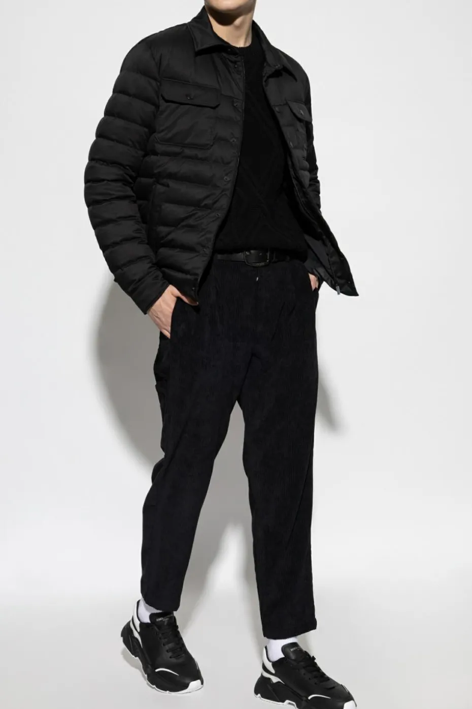 Dolce & Gabbana CZARNY Kurtka z logo