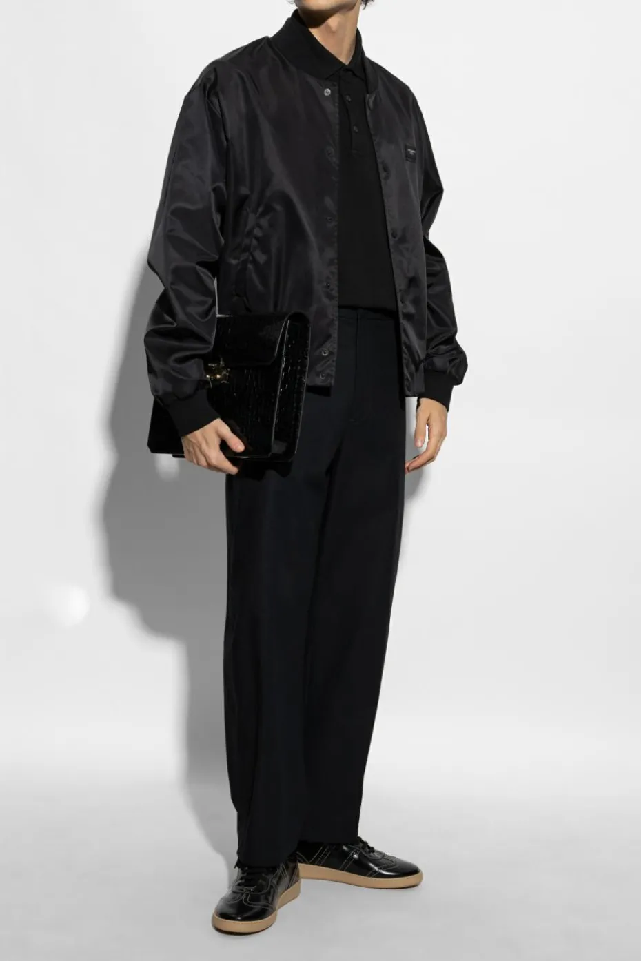 Dolce & Gabbana CZARNY Kurtka z logo