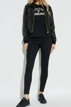 Dolce & Gabbana CZARNY Leginsy z logo