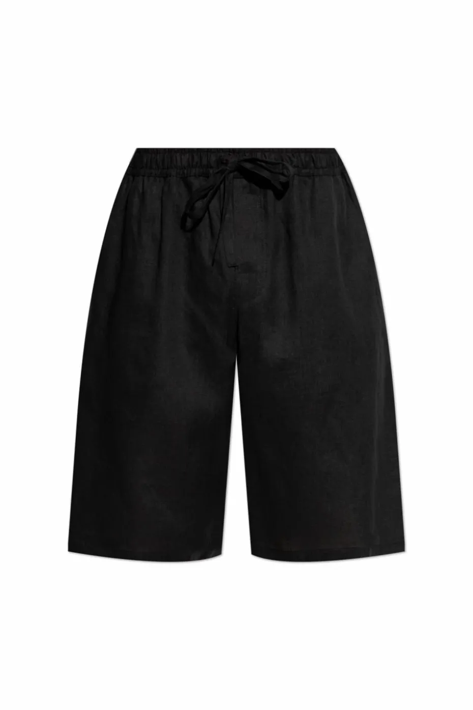 Dolce & Gabbana CZARNY Lniane szorty