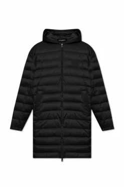 Dolce & Gabbana CZARNY Płaszcz puchowy