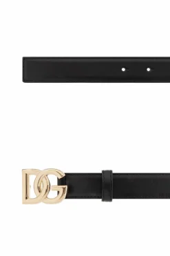 Dolce & Gabbana CZARNY Pasek z logo