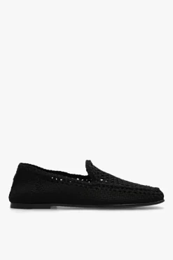 Dolce & Gabbana CZARNY Plecione mokasyny