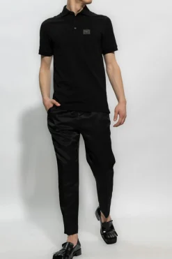 Dolce & Gabbana CZARNY Polo z logo
