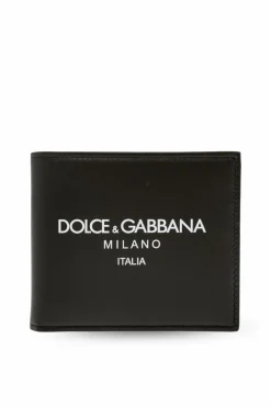 Dolce & Gabbana CZARNY Portfel z nadrukowanym logo