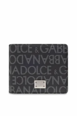 Dolce & Gabbana CZARNY Portfel z logo