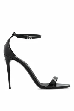 Dolce & Gabbana CZARNY Sandały na obcasie