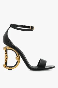Dolce & Gabbana CZARNY Sandały na obcasie ‘Kiera’