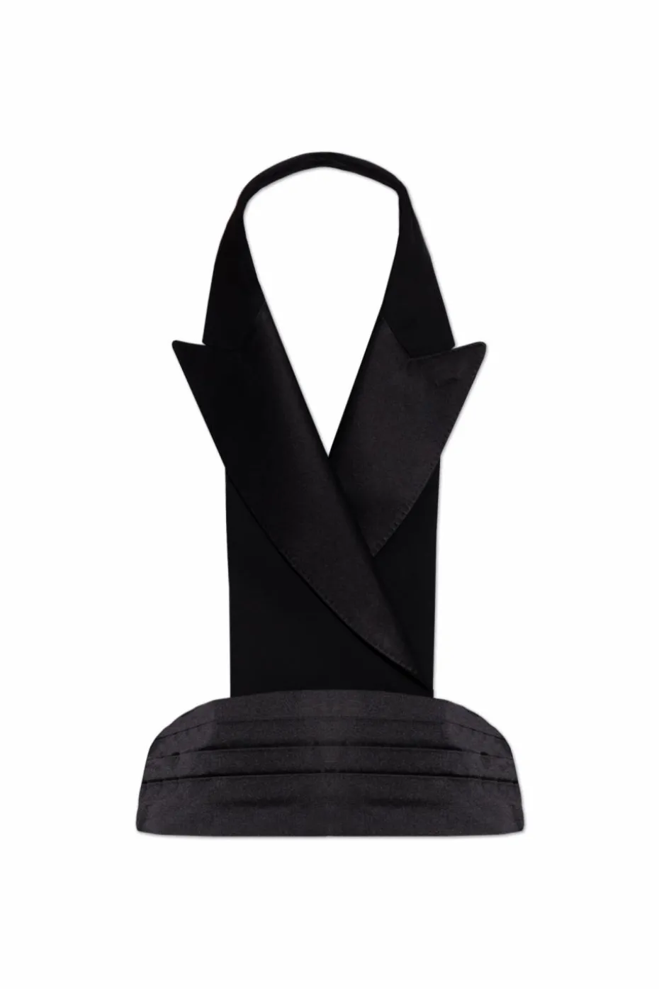 Dolce & Gabbana CZARNY Satynowa kamizelka